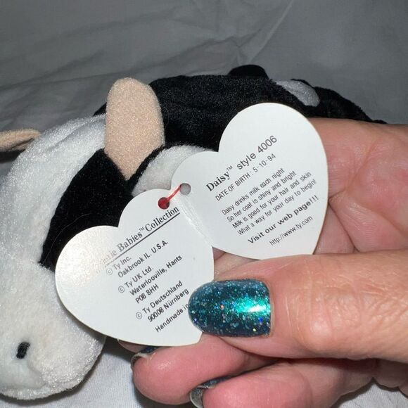 TY Original Beanie Baby “Daisy” Style 4006 1994 - Picture 7 of 10